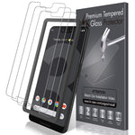 LK [3 Pack] Screen Protector for Google Pixel 3 XL, [Tempered Glass][Case Friendly] Double Defence Technology [Alignment Frame Easy Installation] with Lifetime Replacement Warranty
