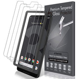 LK [3 Pack] Screen Protector for Google Pixel 3 XL, [Tempered Glass][Case Friendly] Double Defence Technology [Alignment Frame Easy Installation] with Lifetime Replacement Warranty