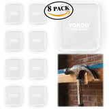 VOKOLY, Universal non-slip mats,Sticky Anti-Slip Gel Pads,Stick to Anywhere&Holds Anything (8 PACK Clear)