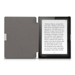 kwmobile Case for Kobo Aura Edition 1 - Book Style PU Leather Protective e-Reader Cover Folio Case - White/Black