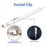 Evach Active Stylus Digital Pen with 1.5mm Ultra Fine Tip Stylus for iPad iPhone Samsung Tablets, Compatible with Apple Pen/Samsung Stylus on Touchscreen Devices,Drawing Stylus Pen, White.
