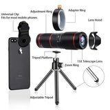 Phone Camera Lens, Best Keiyi 15X iPhone Camera Telephoto Lens kit Double Regulation Lens Attachment with Tripod and Universal Clip Compatible with iPhone X/XS/XS Max/XR/8/7 Plus Samsung Android Phone