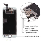 for iPhone 6S Plus Screen Replacement 5.5" White LCD Display with 3D Touch Screen Digitizer Full Assembly (iPhone 6s Plus Screen Replacement White 5.5")