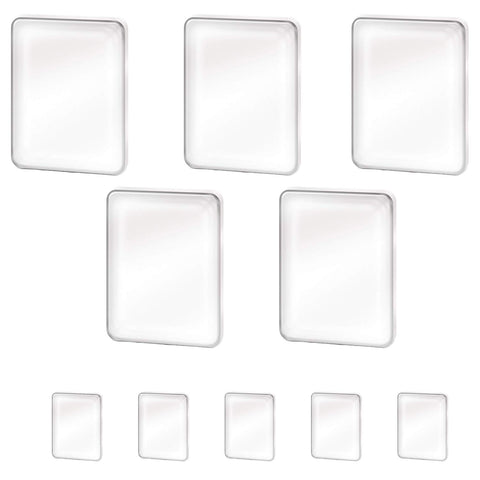 Super Sticky Gel Gripping Pads - 10 Pack Reusable Restickable Non-Permanent Anti Slip Gels - Cell Phone Holder for Car - Ultimate Sticking Small Antislip Magic Grip Mat Holds Objects Under 5 Lbs