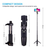 Selfie Stick Tripod Bluetooth, LATZZ 40 Inch Extendable Phone Tripod Monopod with Wireless Remote Shutter and Tripod Stand Compatible iPhone X/8/8P/7/7P/6/6P/Galaxy Note 8/S9+/S9, More