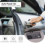Avantree CK11 New Bluetooth Hands Free Car Kit, Connects with Siri & Google Assistant, Auto On Off, Wireless in Car Handsfree Speakerphone, 2W Powerful Speaker, Dual Link Connectivity & Visor Clip
