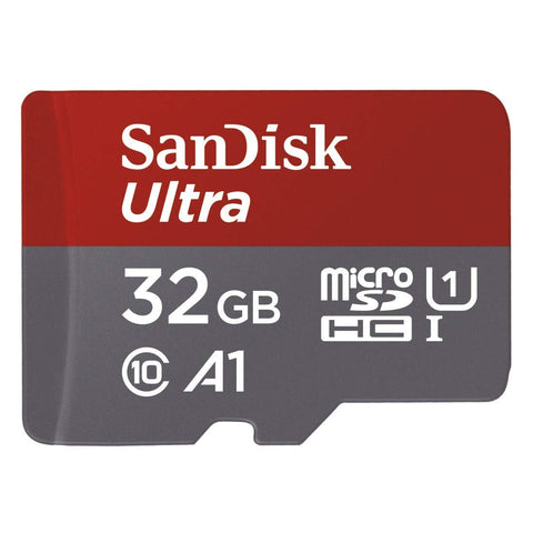 SanDisk Ultra 32GB microSDHC UHS-I card with Adapter - 98MB/s U1 A1 - SDSQUAR-032G-GN6MA