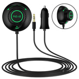 REIIE Bluetooth Car Kit, Bluetooth Car Audio Receiver Wireless Talking Hands-Free for Music Streaming, Multi-Point Access, Siri/Voice Activation, Noise Cancelling with Bulit-in Mic, 3.5mm AUX Input