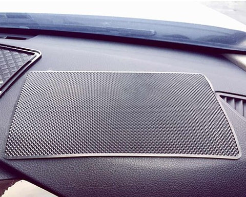 Extra Large 26 x 15cm Magic Anti-Slip Non-Slip Mat Car Dashboard Sticky Pad Adhesive Mat for Cell Phone, CD, Electronic Devices, iPhone, iPod, MP3, MP4, GPS - Black