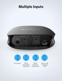 Anker Soundsync A3341 Bluetooth 2-in-1 Transmitter and Receiver, with Bluetooth 5, HD Audio with Lag-Free Synchronization, and AUX/RCA/Optical Connection for TV and Home Stereo System