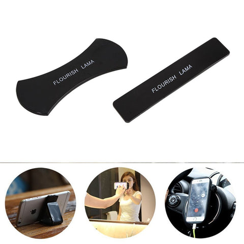 AIJIWU Nano Rubber Pad, 2Pack Multi-Purpose Flourish Lama Rubber Sailor Sticker for Cell Phone Car Holder Kits Office Bracket Pods Kitchen Wall Hang Photograph and Anywhere