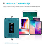 5-Band Cell Phone Signal Booster for Home and Office Use - Supports 4,500 Square Foot Area