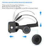 AOGUERBE VR Headset, VR Goggles Box Virtual Reality Headset Bluetooth Controller 3D VR Glasses for TV Movies Video Games with iPhone Xs XR X 8 7 6/Plus, for Samsung s9 s8 s6 4.0-6.0 in Screen - Black
