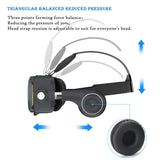 AOGUERBE VR Headset, VR Goggles Box Virtual Reality Headset Bluetooth Controller 3D VR Glasses for TV Movies Video Games with iPhone Xs XR X 8 7 6/Plus, for Samsung s9 s8 s6 4.0-6.0 in Screen - Black