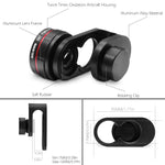 NELOMO Universal Professional HD Camera Lens Kit for Compatible with IPhone XR XS X/8/7Plus/7/6sPlus/6s, Samsung S9 Plus and Other Cellphones ( Fisheye Lens, Super Wide Angle Lens, Super Macro Lens)