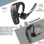 TTMOW Bluetooth Headsets V4.2 Hands Free Wireless Earpiece with Dual Mic Active Noise Cancelling Single Ear Bluetooth Cell Phones Earphone for Driving/Business/Office(Compatible for iOS Android)