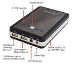 XTPower MP-10000 External Battery Pack with 10000mAh - dual USB 5V + DC 9V / 12V 2A for Tablets, Digital Cameras, PSP, NDS, NDSL, GoPro, Smart Phones - US Wall Charger + Car Charger Included