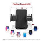 TaoTronics Phone Holder for Car, Wireless Car Charger Mount, Qi Fast Charge Phone Mount for Samsung Galaxy S10 S9 S8 S7 Edge S6 Edge+ Note8 and Standard Charge for iPhone Xs Max XR X 8 7 Plus