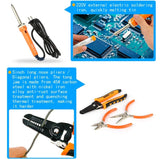 Professional Network Tool Kits - Net Computer Maintenance,Cable Tester 17 in 1 Repair Tools - RJ45 Connectors,Cable Tester,Crimp Pliers tool,Wire Punch Down,stripping pliers Tool Set