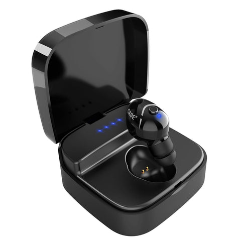 Mini Bluetooth Earbud, Ture Invisible Wireless Earphone V4.2, IPX4 Sweatproof 8-Hr Talking Time Car Bluetooth Headset with HD Mic & Charging Case for iPhone iPad Samsung Android Devices (One PCS)