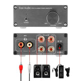 2 Channel Stereo Audio Class D Amplifier Mini Hi-Fi Professional Digital Amp for Home Speakers 50W x 2 - V1.0G