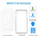 Marge Plus Compatible with iPhone Xr Screen Protector, 3 Packs（6.1 inch 0.25mm） Clear HD Tempered Glass Screen Protector Anti-Scratch 2.5 D Curved Edge with 99% Touch Accurate