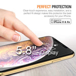 Trianium (3 Packs) Screen Protector Designed for Apple iPhone XS & iPhone X 2018 2017 Premium HD CLARITY 0.25mm Tempered Glass Screen Protector with Alignment Case Frame [3D Touch] (3-Pack)