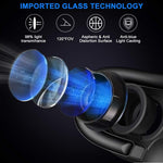 [ 2019 New Version ] Upgraded & Lightweight Virtual Reality Headset with Stereo Headphone,Eye Protected HD Vr Headset with Remote Controller for 3D Movies and Games