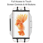 VUP Cell Phone Armband for Workout Biking Walking for iPhone X 8 Plus 8 7 Plus 7 6 Plus 6 6S, Galaxy S8 S7 S5, Google Pixel, Adjustable Reflective Band Running Armand with Key Holder(Silver)