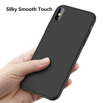TORRAS Slim Fit iPhone Xs Max Case, Hard Plastic Ultra Thin Protective Cover Matte Finish Grip Phone Case for iPhone Xs Max 6.5 inch (2018), Mysterious Black