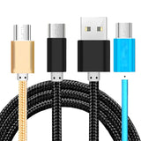 [3Pack] iEugen Micro USB Cable, 5 Ft Micro USB Fast Charging Cord Charging Nylon Braided Replacement High Speed Data Sync Charger Compatible with Kindle Touch 2011 Fire Keyboard-Black+Gold+Silver