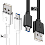 Android Charger Cable for Samsung Galaxy S7,[2Pack 6FT 10FT] Extra Long Micro USB Cable Android Phone Fast Charger Cord for Samsung Galaxy S7 Edge/S6/S5,Note 5/4,LG G4,PS4,Echo Dot(2nd),Xbox One
