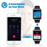 CNPGD Bluetooth Smart Watch(Partial Compatible for IOS IPHONE)+(Full Compatible for Android smartphone) Samsung, LG, Galaxy Note, Nexus, Sony+Unlocked Watch Cell Phone+Fitness Tracker Camera Pedometer for Kids, Men and Women(Black)
