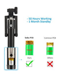 kungfuren Selfie Stick Bluetooth, Professional 50-Hour Long Battery Life, Built-in Remote Camera Shutter Selfie Stick for iPhone 7 Plus All iOS Android Smart Phone