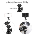 Ailun Digtal Camera Tripod,Tripod Mount/Stand,Camera Holder,Compatible with iPhone X/Xs/XR/Xs Max/8/7/7 Plus,6s,Digtal Camera,Galaxy s10s10 Plus S9+/S8/S7/S7 Edge,Camera and More[Black]