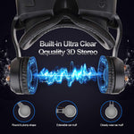 [ 2019 New Version ] Upgraded & Lightweight Virtual Reality Headset with Stereo Headphone,Eye Protected HD Vr Headset with Remote Controller for 3D Movies and Games