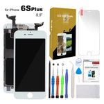 for iPhone 6S Plus Screen Replacement 5.5" White LCD Display with 3D Touch Screen Digitizer Full Assembly (iPhone 6s Plus Screen Replacement White 5.5")