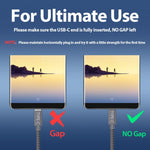 USB Type C Cable,JSAUX 3-Pack(1ft+3.3ft+6.6ft) USB-C to USB A 2.0 Fast Charger Nylon Braided Cord Compatible Samsung Galaxy S10 S9 S8 Plus Note 9 8,Moto Z,LG V20 G6 G5,Nintendo Switch and More(Grey)