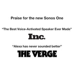 Sonos One (Gen 2) – Voice Controlled Smart Speaker with Amazon Alexa Built-in (White)