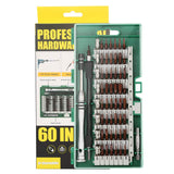 Precision Screwdriver Set, E.Durable 60pcs Magnetic Driver bits, Repair Tool Kit for Xbox ONE / 360 PS3 PS4, NS Switch MacBook Cellphone PC Game Console Camera Toys. Green (56 in 1 Screwdriver)