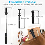 Selfie Stick Bluetooth, AYY Extendable Selfie Stick Tripod with Wireless Remote Selfie Stick for iPhone Xs/iPhone XR/iPhone Xs Max/iPhone X/iPhone 8/8 Plus/7/6, Galaxy S9/S9 Plus/S8/Note 8/Note 9
