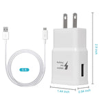 MBLAI Fast Charge Adaptive Fast Charger Kit for Samsung Galaxy S7/S7 Edge/S6/Note5/4 /S3,MBLAI USB 2.0 Fast Charging Kit True Digital Adaptive Fast Charging (Wall Charger + Micro USB Cable)