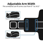 iPhone X/XR/Xs Max 8 7 6/6s Plus Armband. YOCHOS Running Armband Fits Samsung Galaxy S9 + S8/S7/S6 Edge Note 9/8 LG G6 with Adjustable Elastic Band & Key Holder【Face Recognition Access】