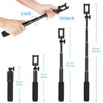 Selfie Stick, UBeesize Extendable Monopod with Tripod Stand and Wireless Shutter Remote, Compatible with iPhone, Samsung, Other Android Phones, Digital Cameras and GoPro
