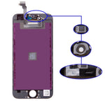 YPLANG Screen Replacement Black Compatible for iPhone 6 Screen Replacement LCD Display Digitizer Frame Assembly Full Repair Kit, with Repair Tools and Flowchart (iPhone 6-Black)