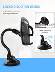 Mpow 073AB Windshield Car Phone Mount, Cell Phone Holder for Car, Long Arm Car Phone Mount Compatible iPhone Xs/XS MAX/XR/X/8/7 Plus, Galaxy S5/S6/S7/S8/S9, Google, LG, Huawei and More