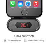 FM Transmitter, Doosl Universal Wireless in-Car Radio Adapter FM Modulator Music Player & Hands-Free Calls for iPhone, Android
