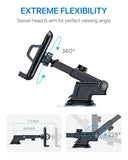 andobil Car Phone Mount, Hands-Free Phone Holder for Car Dashboard Air Vent Windshield, Super Strong Suction Cup, Compatible for iPhone X/XS/XR/8 Plus/8/7 Plus/7/6s, Samsung Galaxy S10/S9/S8, etc.