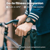 Smart Watch TicWatch E2, Wear OS by Google Fitness smartwatch, 5 ATM Waterproof and Swim-Ready, Compatible with iPhone and Android- Shadow