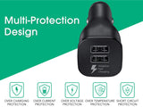 Adaptive Fast Charging Dual-Port Car Charger with USB Type C Charger Cable Compatible Samsung Galaxy S9 / S9+ / S8 / S8 Plus/Active/Note 8 / Note 9 and More